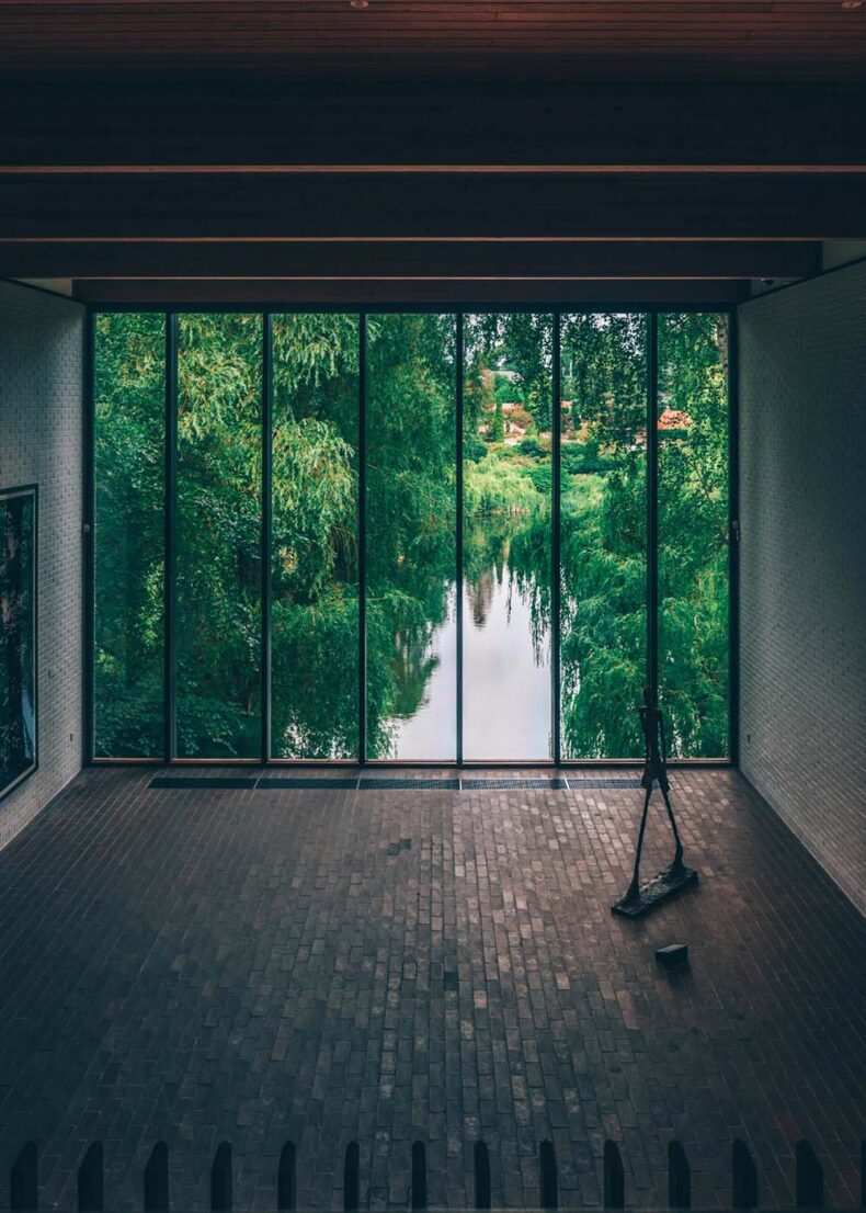 The Louisiana Museum of Modern Art is a leading international art museum in Denmark