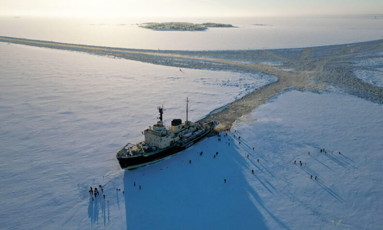 Go to Kemi to board the legendary Icebreaker Sampo as it powers through the frozen Bothnian Bay