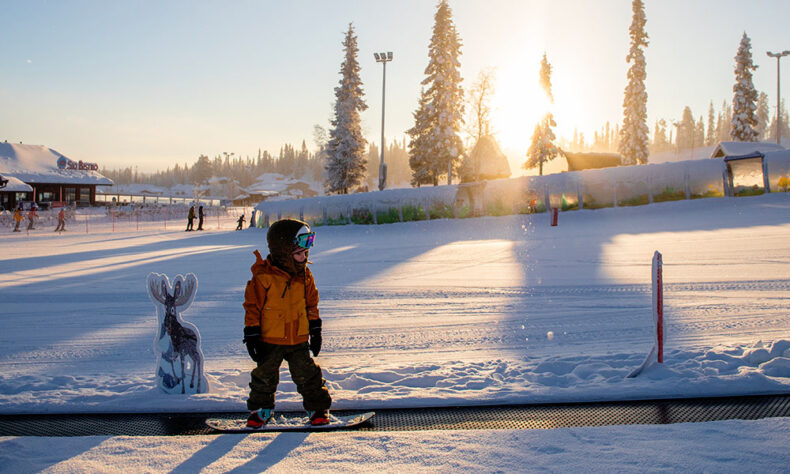 Ruka Ski Resort offers children-friendly slopes and excellent ski schools