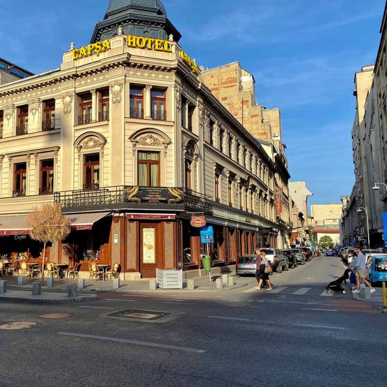 Casa Capșa is a legendary historic landmark in Bucharest, operating continuously as a luxury hotel, fine dining restaurant, and iconic pastry shop